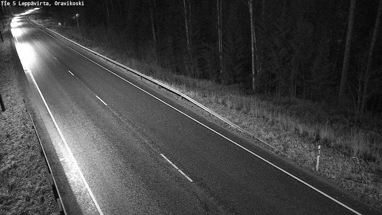 Weather Camera Image Väg 5 Leppävirta, Oravikoski, Leppävirta, Pohjois-Savo