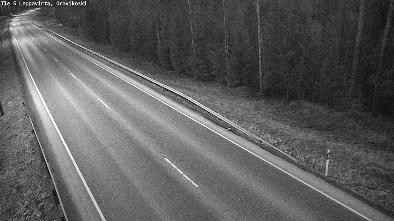 Weather Camera Image Road 5 Leppävirta, Oravikoski, Leppävirta, Pohjois-Savo