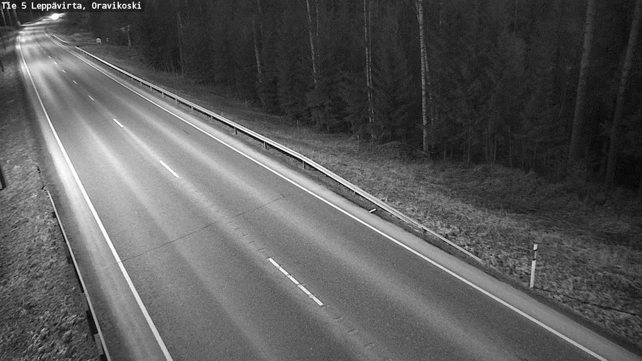 Weather Camera Image Road 5 Leppävirta, Oravikoski, Leppävirta, Pohjois-Savo