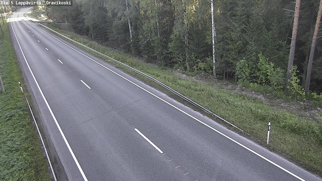 Weather Camera Image Road 5 Leppävirta, Oravikoski, Leppävirta, Pohjois-Savo