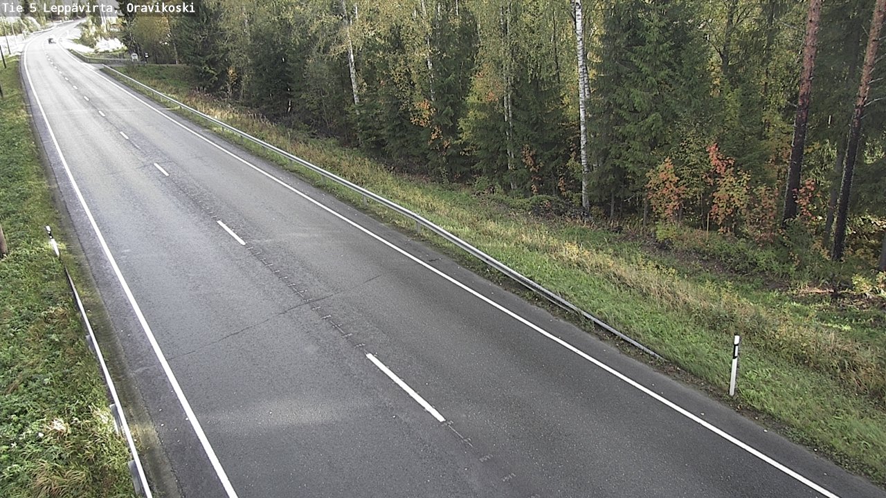 Weather Camera Image Road 5 Leppävirta, Oravikoski, Leppävirta, Pohjois-Savo