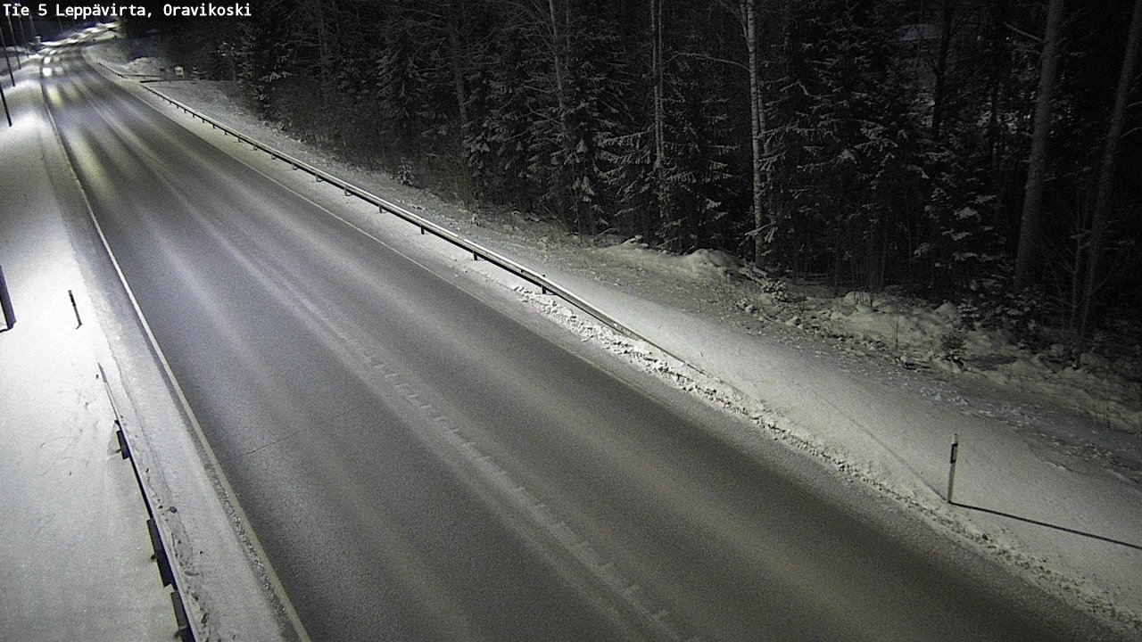 Weather Camera Image Väg 5 Leppävirta, Oravikoski, Leppävirta, Pohjois-Savo