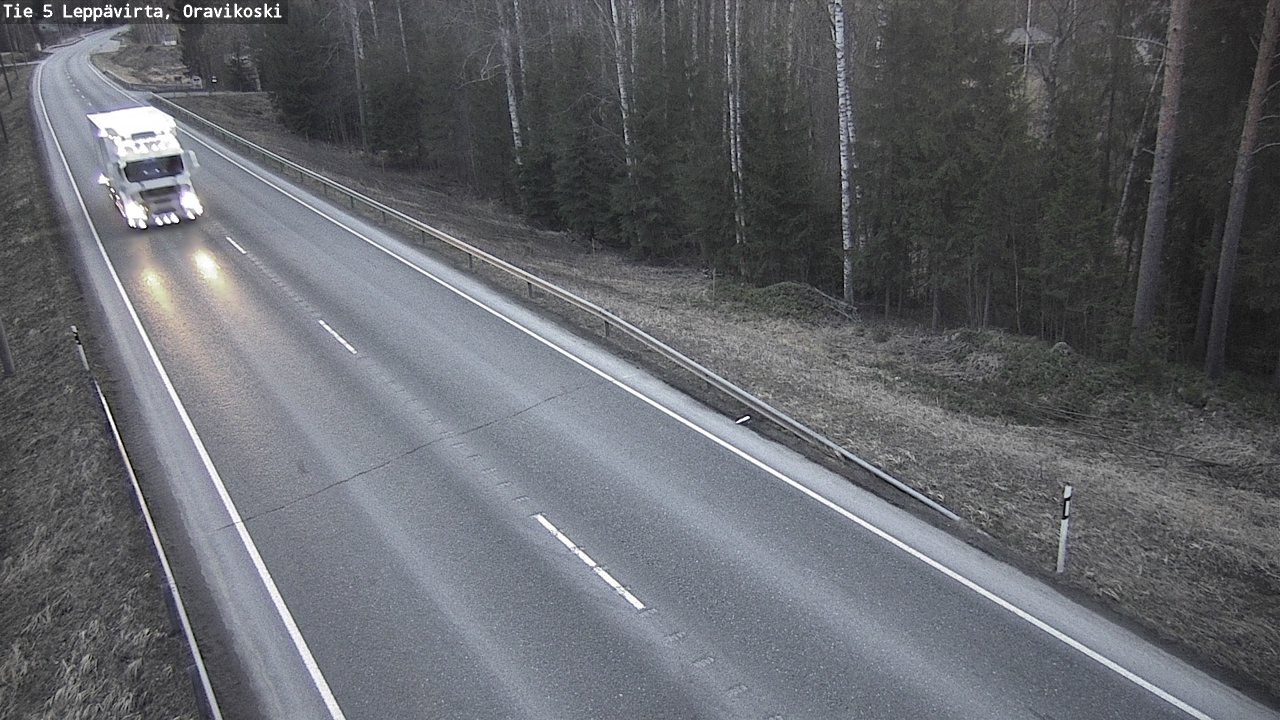 Weather Camera Image Road 5 Leppävirta, Oravikoski, Leppävirta, Pohjois-Savo