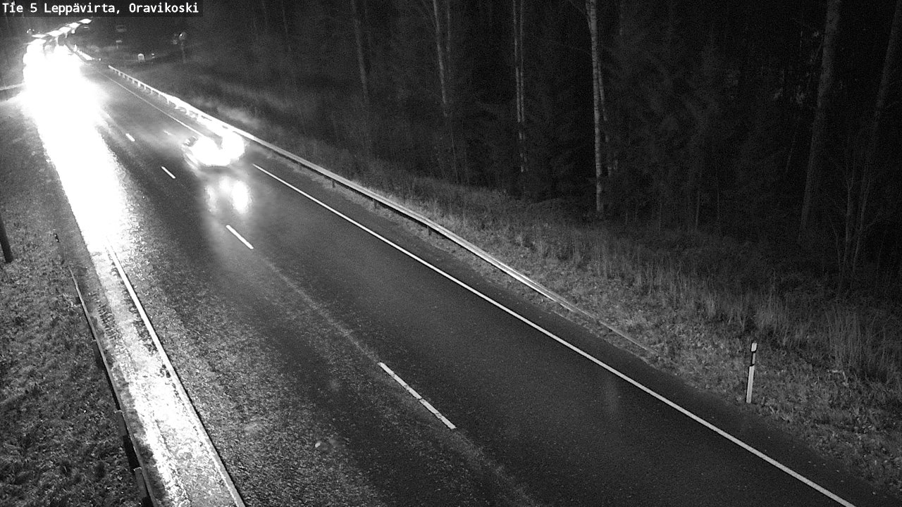 Weather Camera Image Väg 5 Leppävirta, Oravikoski, Leppävirta, Pohjois-Savo
