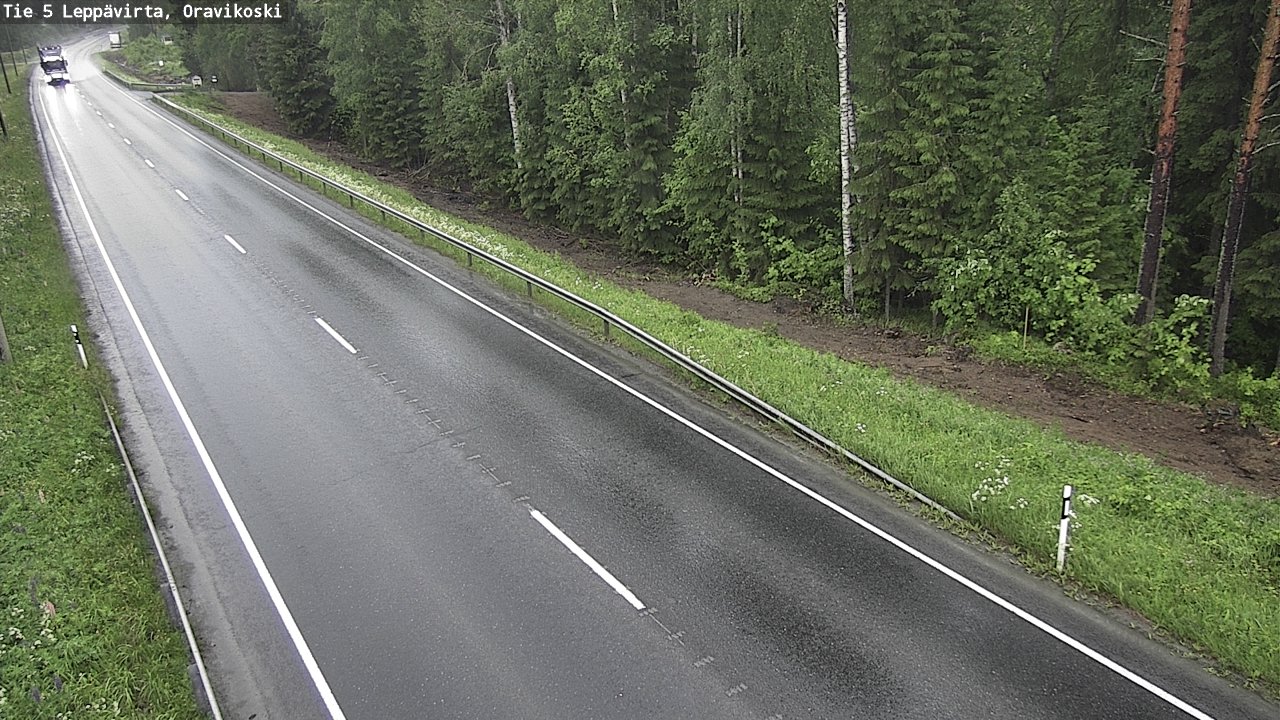 Weather Camera Image Road 5 Leppävirta, Oravikoski, Leppävirta, Pohjois-Savo
