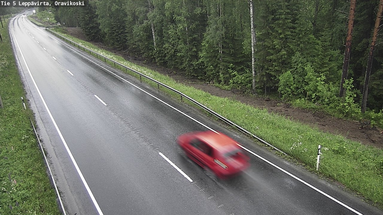 Weather Camera Image Road 5 Leppävirta, Oravikoski, Leppävirta, Pohjois-Savo