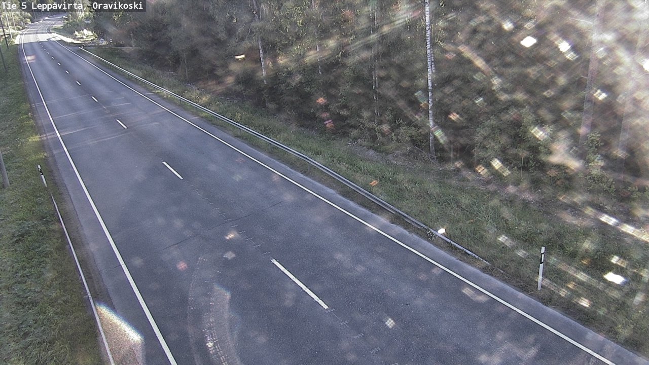 Weather Camera Image Road 5 Leppävirta, Oravikoski, Leppävirta, Pohjois-Savo