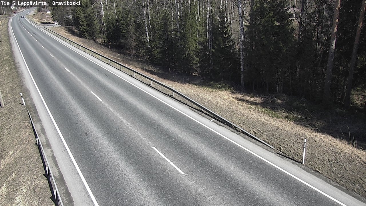Weather Camera Image Road 5 Leppävirta, Oravikoski, Leppävirta, Pohjois-Savo
