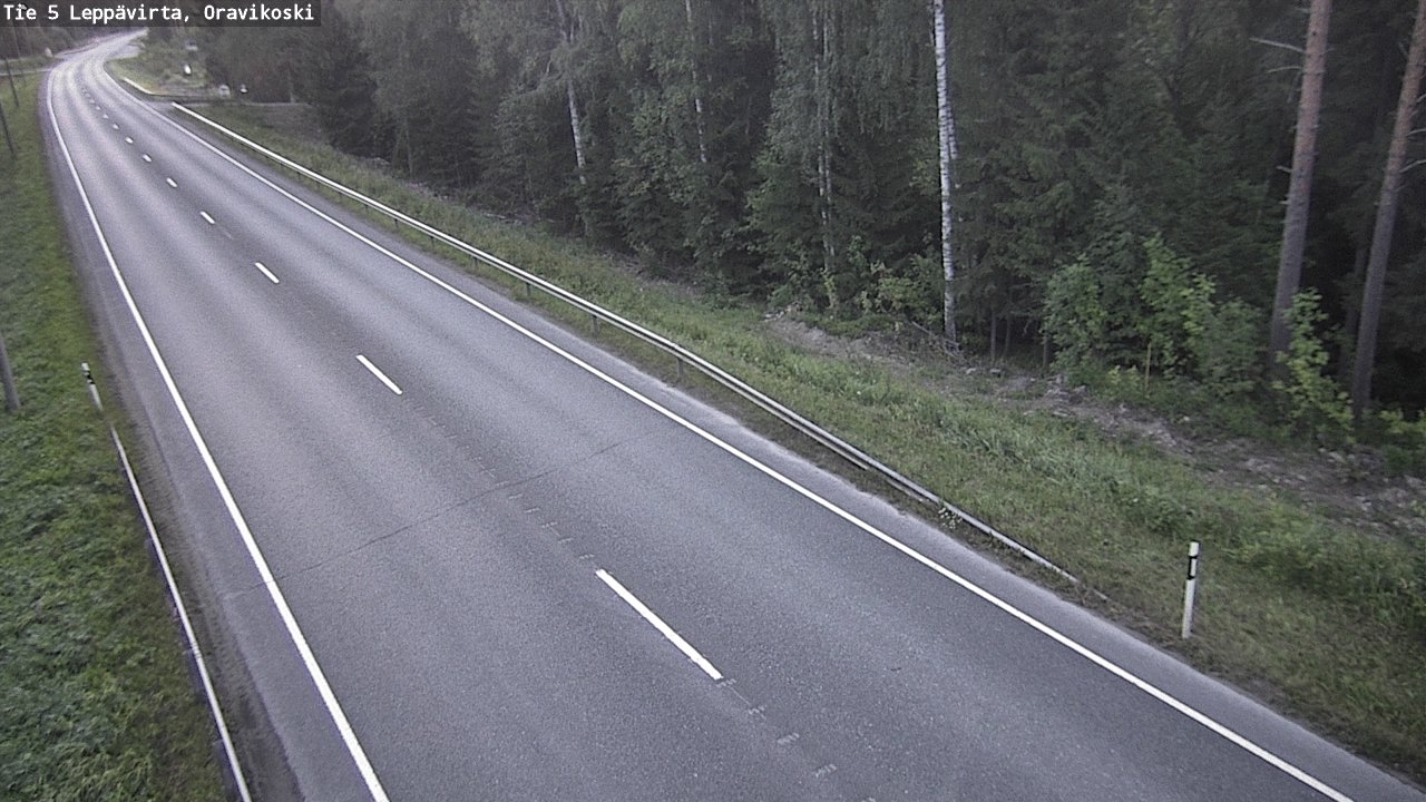Kelikamerat Kuva Tie 5 Leppävirta, Oravikoski, Leppävirta, Pohjois-Savo