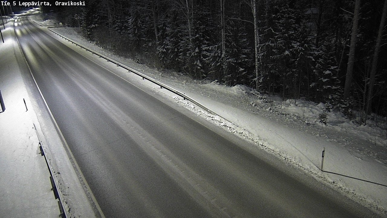 Weather Camera Image Väg 5 Leppävirta, Oravikoski, Leppävirta, Pohjois-Savo