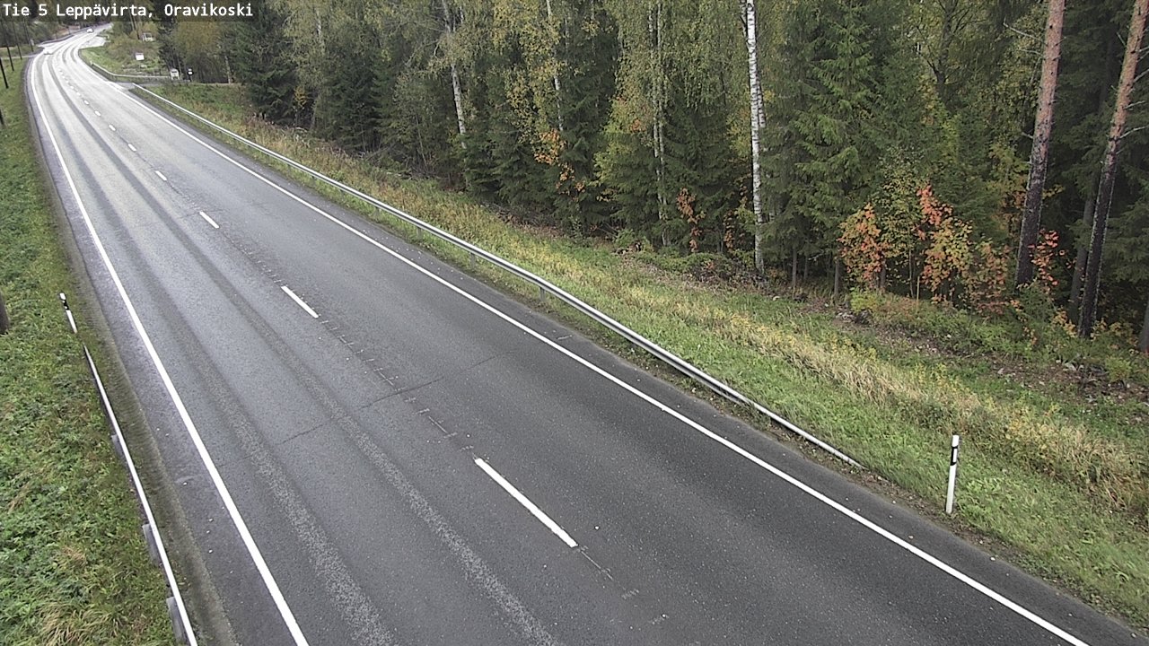Weather Camera Image Road 5 Leppävirta, Oravikoski, Leppävirta, Pohjois-Savo