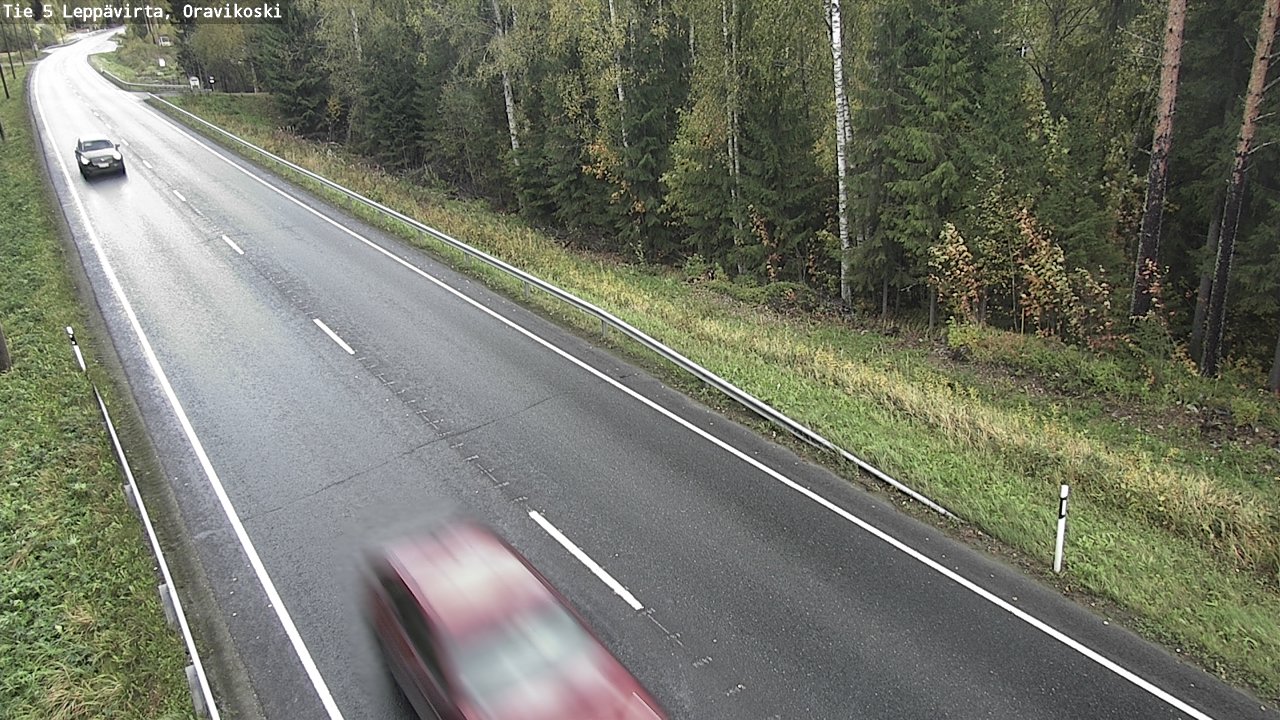 Weather Camera Image Road 5 Leppävirta, Oravikoski, Leppävirta, Pohjois-Savo