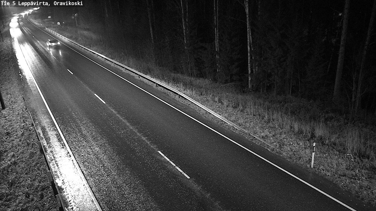 Weather Camera Image Väg 5 Leppävirta, Oravikoski, Leppävirta, Pohjois-Savo