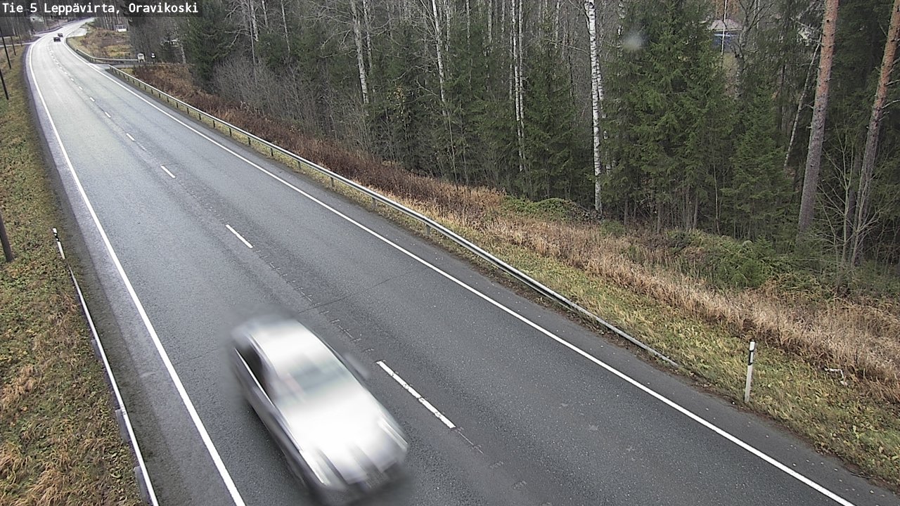 Weather Camera Image Väg 5 Leppävirta, Oravikoski, Leppävirta, Pohjois-Savo