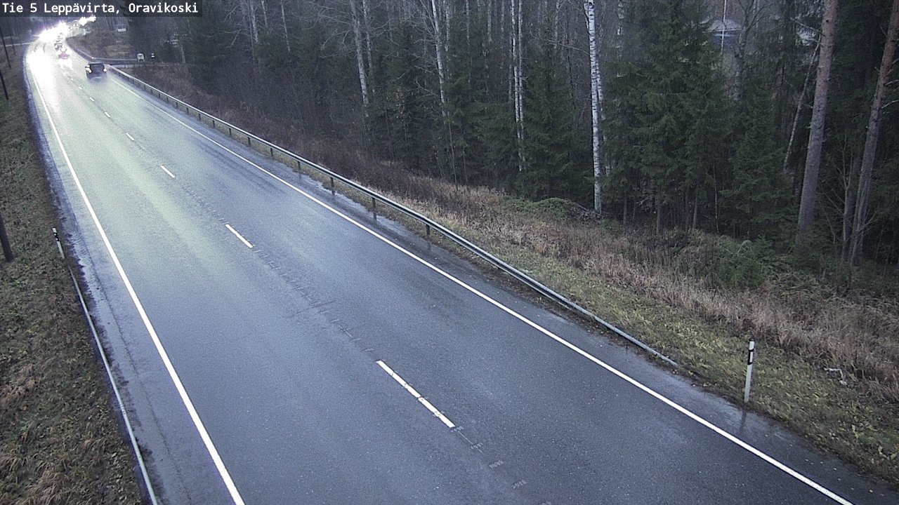 Weather Camera Image Väg 5 Leppävirta, Oravikoski, Leppävirta, Pohjois-Savo