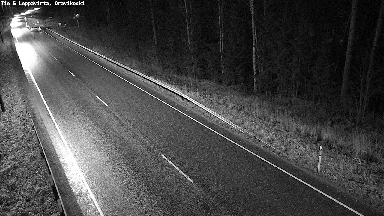 Weather Camera Image Väg 5 Leppävirta, Oravikoski, Leppävirta, Pohjois-Savo