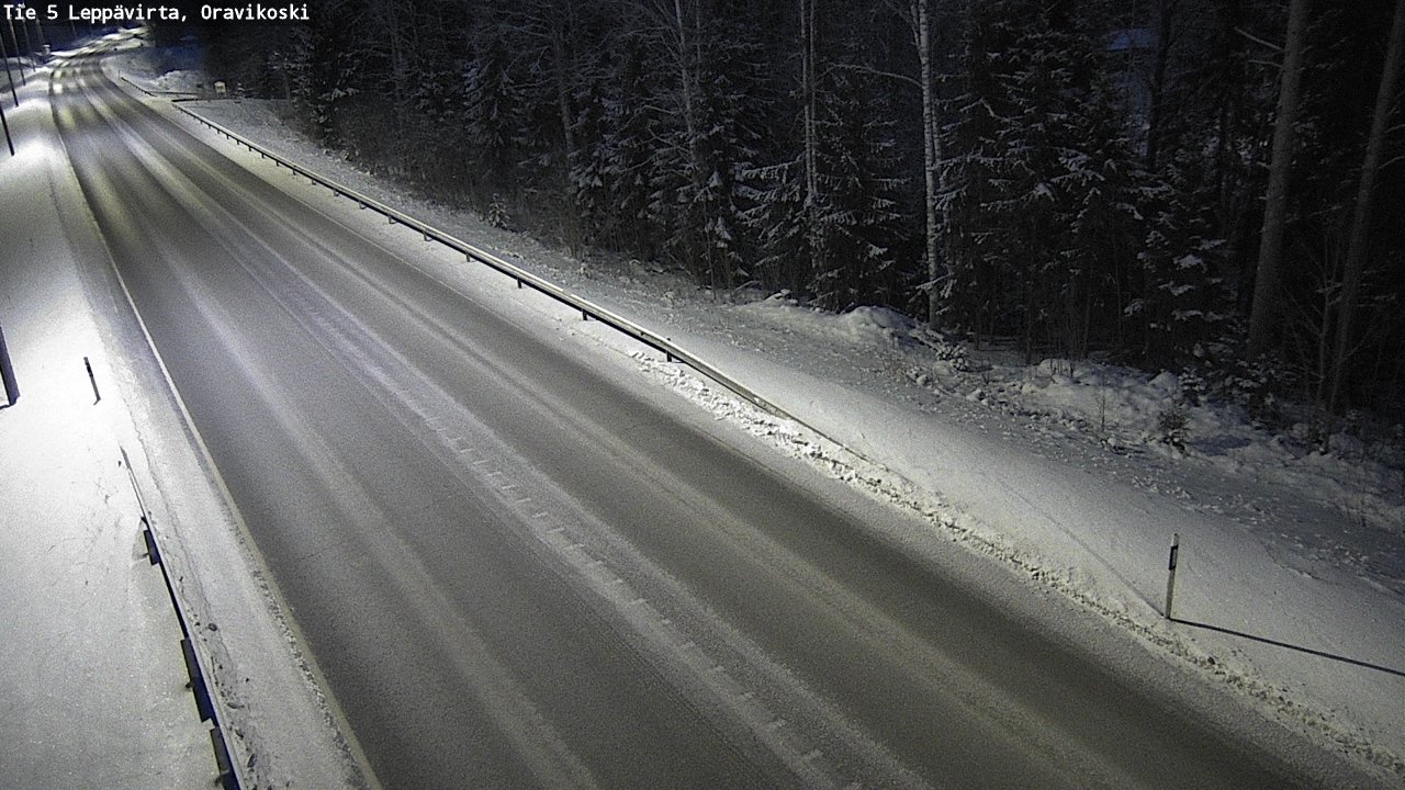 Weather Camera Image Väg 5 Leppävirta, Oravikoski, Leppävirta, Pohjois-Savo