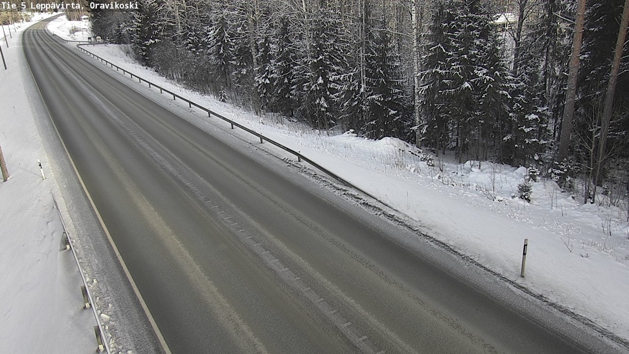 Weather Camera Image Väg 5 Leppävirta, Oravikoski, Leppävirta, Pohjois-Savo