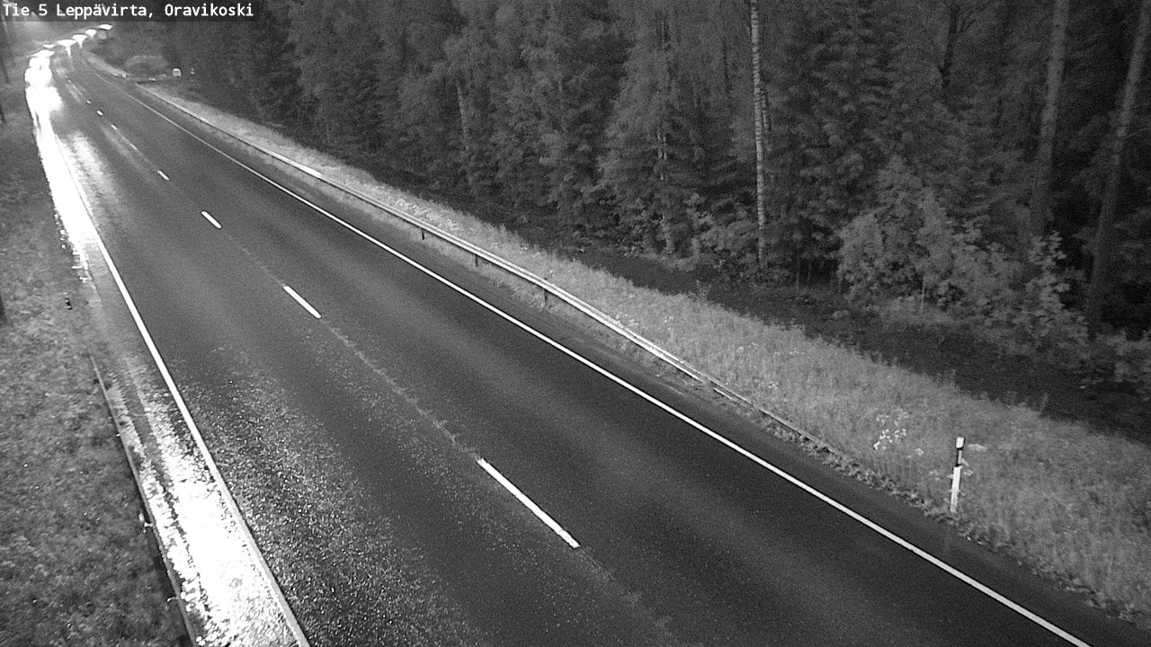 Weather Camera Image Road 5 Leppävirta, Oravikoski, Leppävirta, Pohjois-Savo
