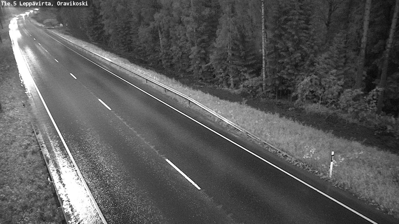 Weather Camera Image Road 5 Leppävirta, Oravikoski, Leppävirta, Pohjois-Savo