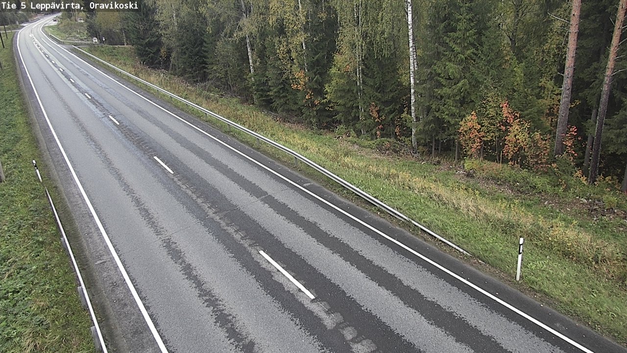 Weather Camera Image Väg 5 Leppävirta, Oravikoski, Leppävirta, Pohjois-Savo