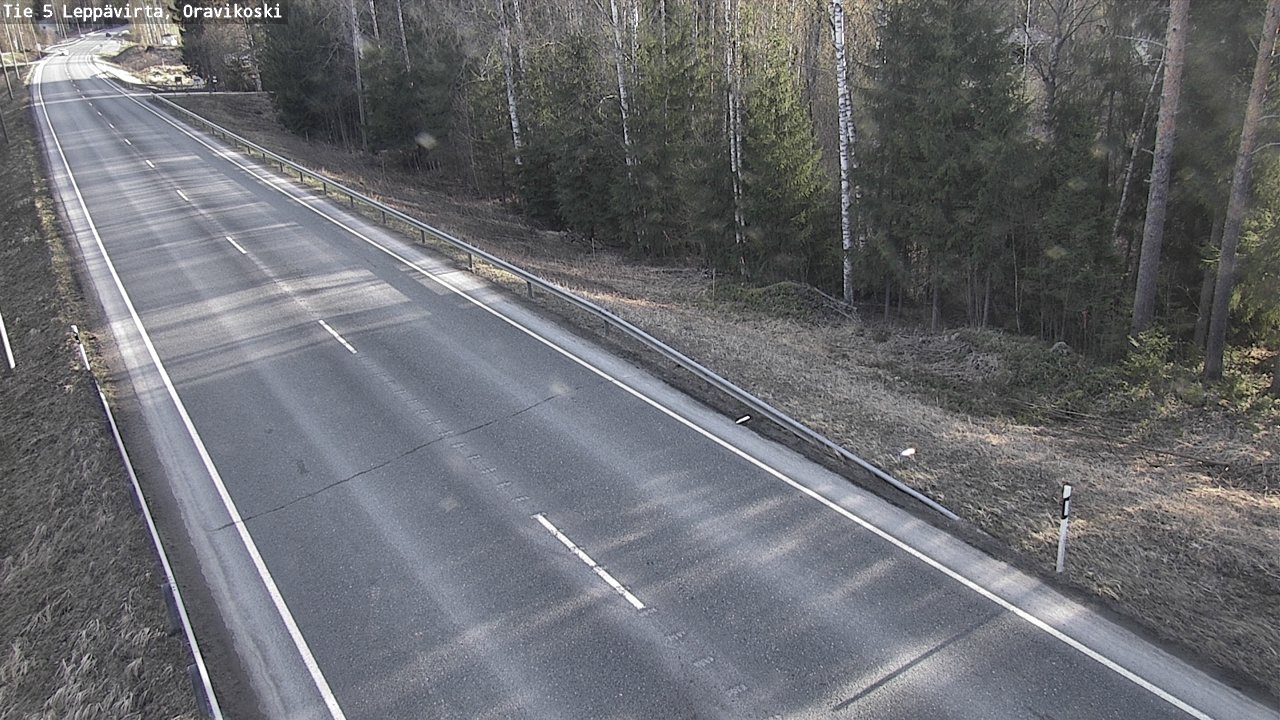 Weather Camera Image Road 5 Leppävirta, Oravikoski, Leppävirta, Pohjois-Savo