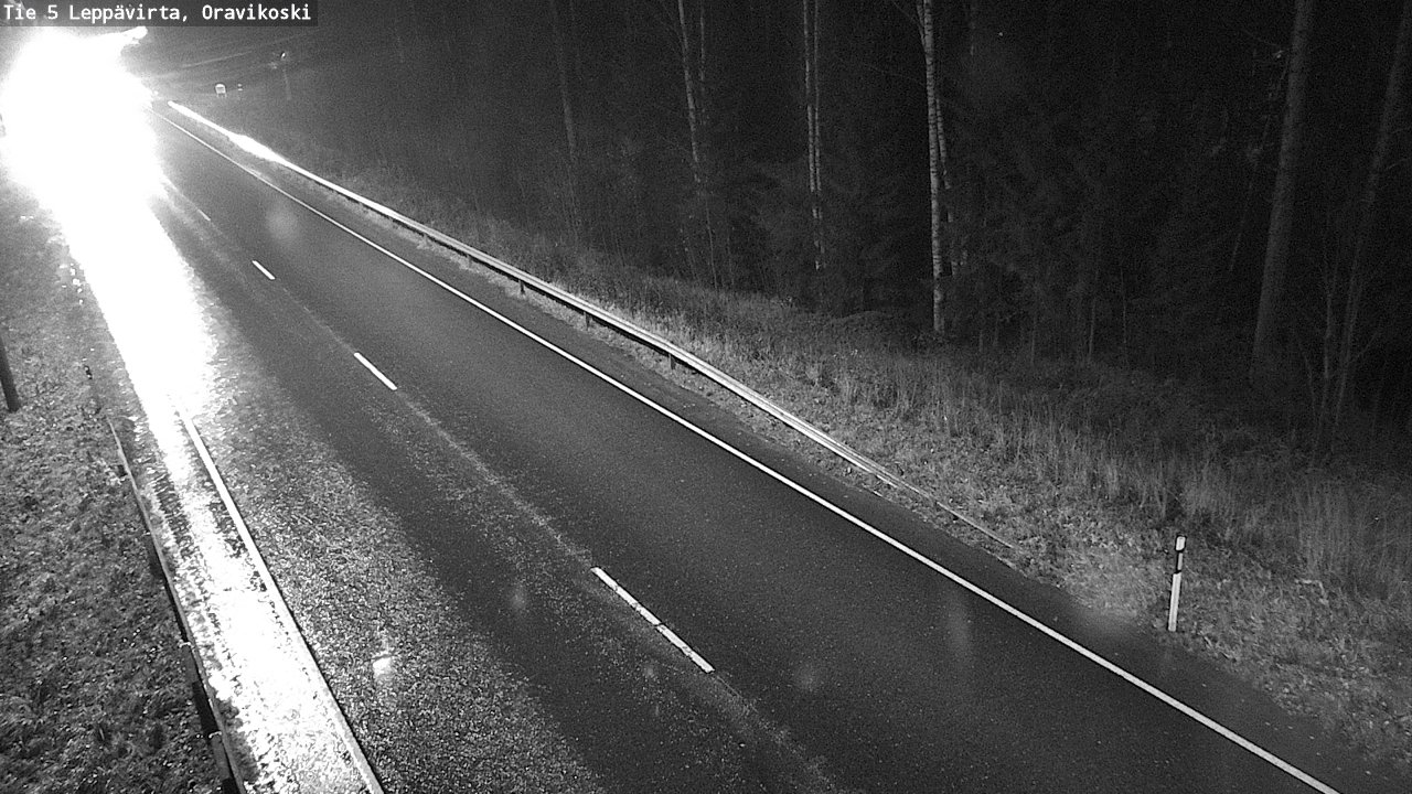 Weather Camera Image Väg 5 Leppävirta, Oravikoski, Leppävirta, Pohjois-Savo
