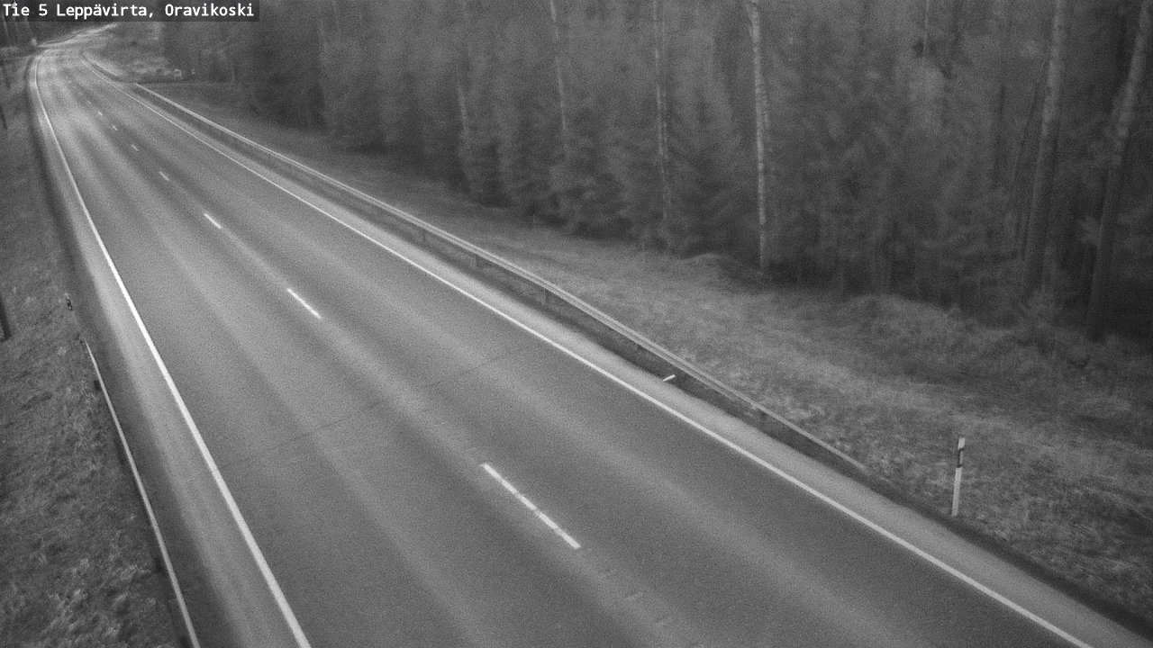 Weather Camera Image Road 5 Leppävirta, Oravikoski, Leppävirta, Pohjois-Savo