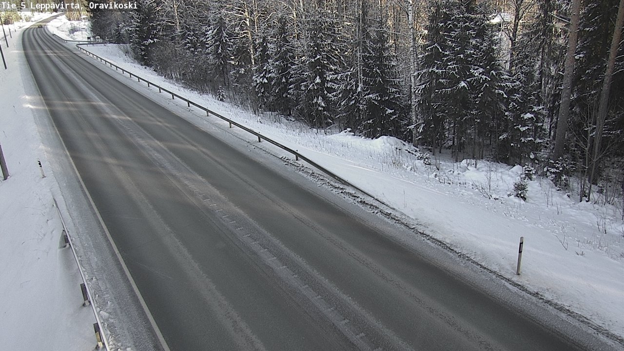 Weather Camera Image Väg 5 Leppävirta, Oravikoski, Leppävirta, Pohjois-Savo