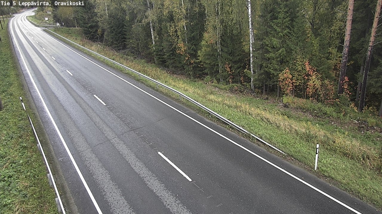 Weather Camera Image Road 5 Leppävirta, Oravikoski, Leppävirta, Pohjois-Savo