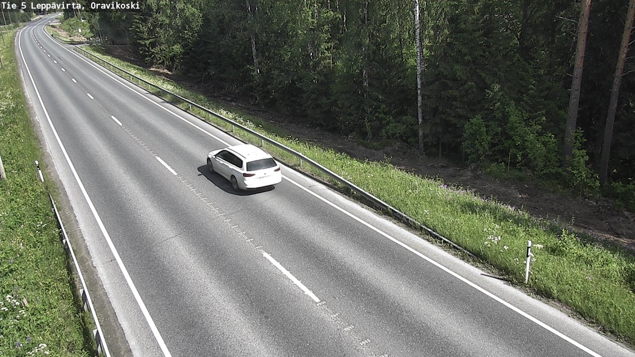 Weather Camera Image Road 5 Leppävirta, Oravikoski, Leppävirta, Pohjois-Savo