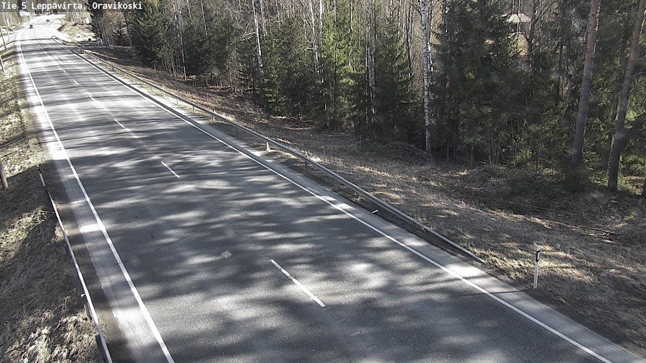 Weather Camera Image Road 5 Leppävirta, Oravikoski, Leppävirta, Pohjois-Savo