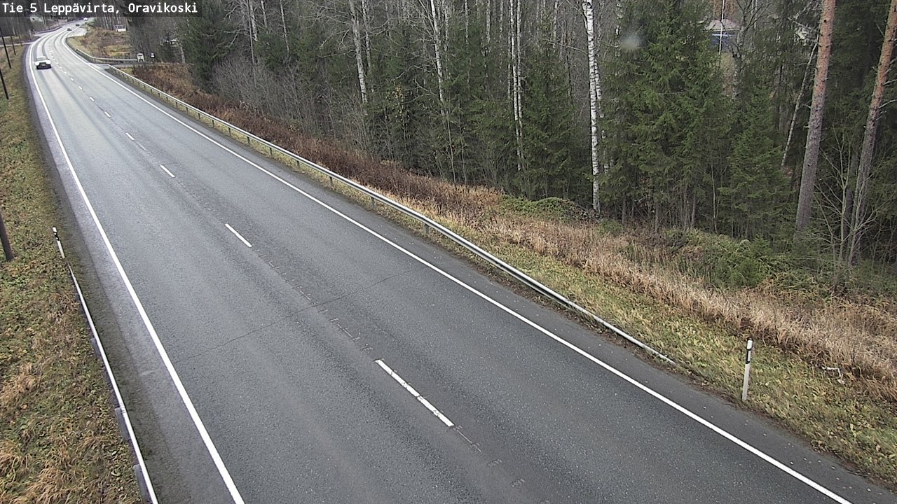 Weather Camera Image Väg 5 Leppävirta, Oravikoski, Leppävirta, Pohjois-Savo