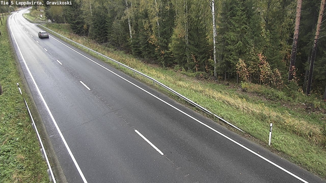 Weather Camera Image Road 5 Leppävirta, Oravikoski, Leppävirta, Pohjois-Savo