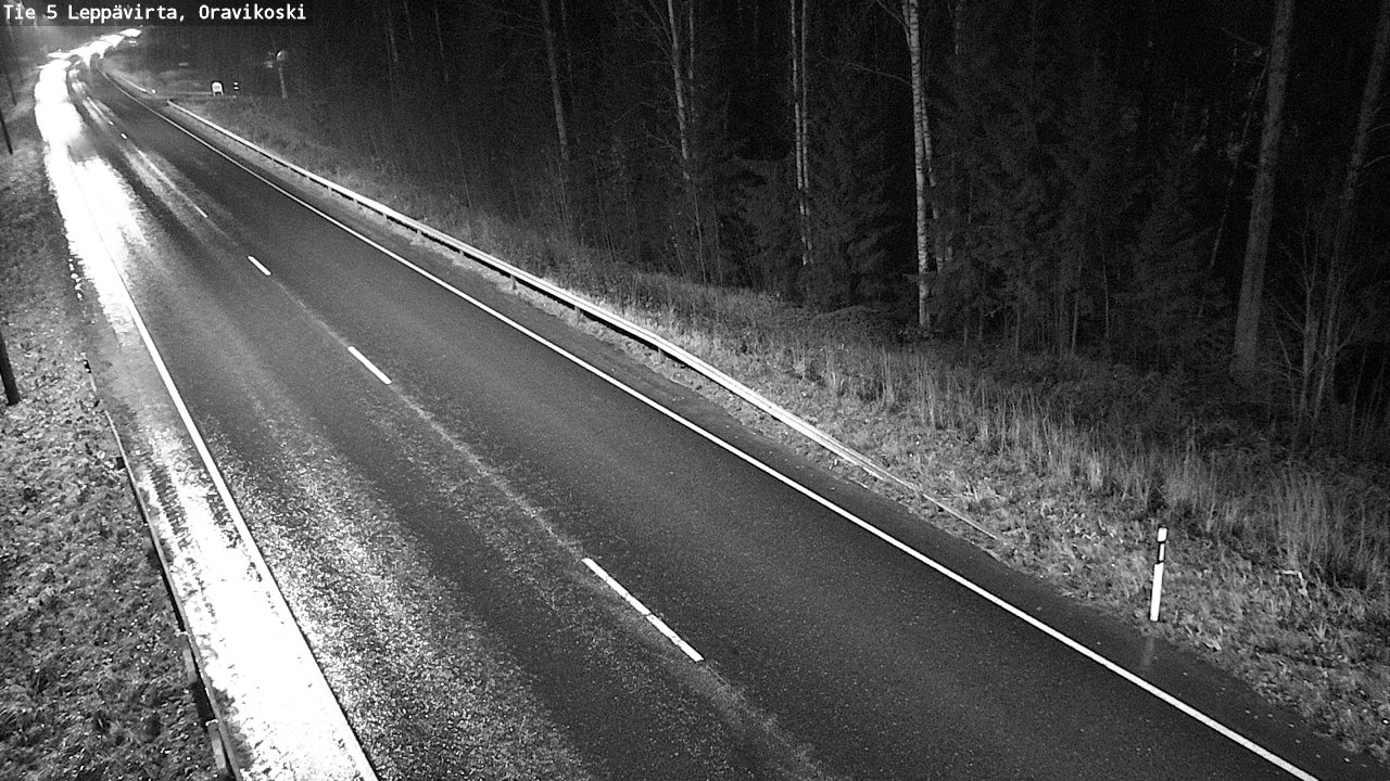 Weather Camera Image Väg 5 Leppävirta, Oravikoski, Leppävirta, Pohjois-Savo