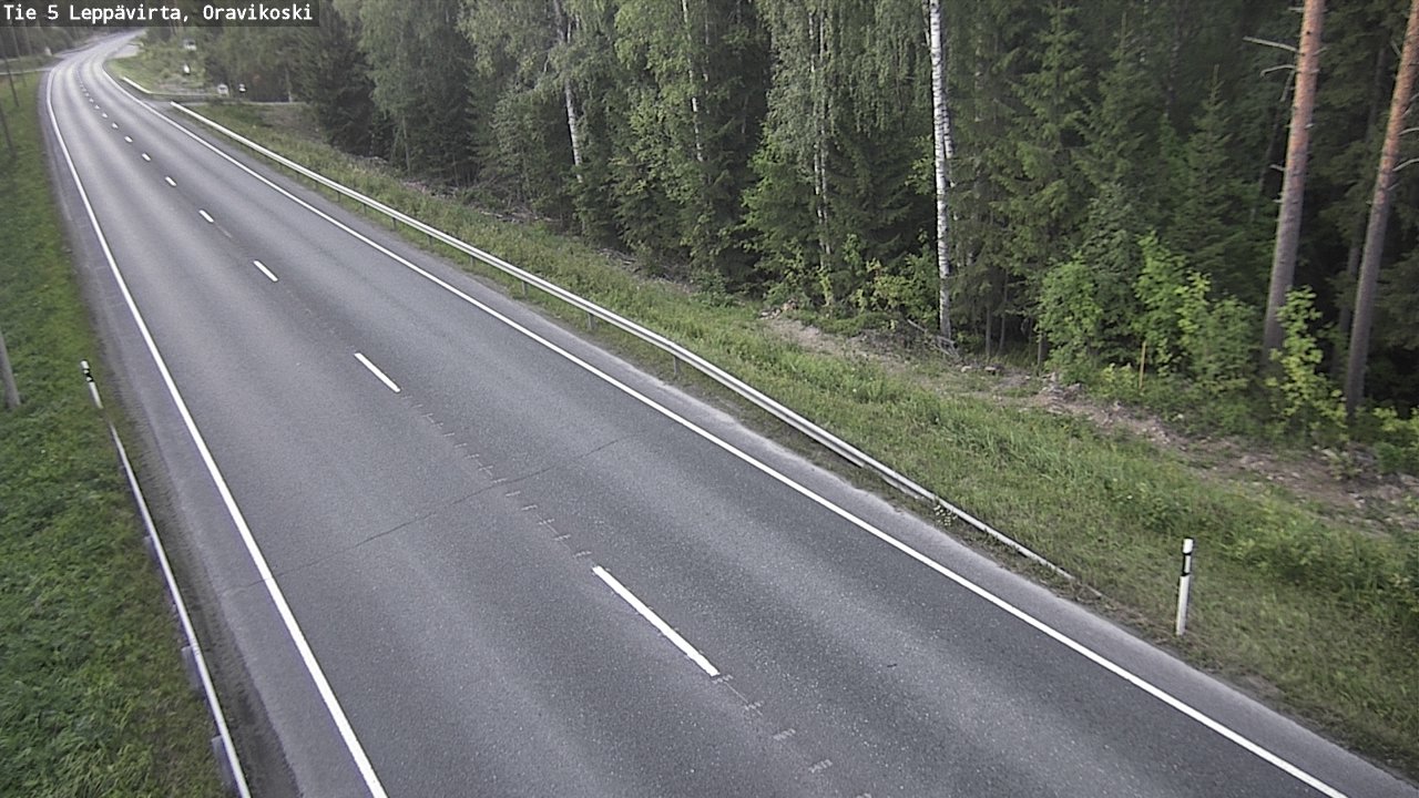 Kelikamerat Kuva Tie 5 Leppävirta, Oravikoski, Leppävirta, Pohjois-Savo