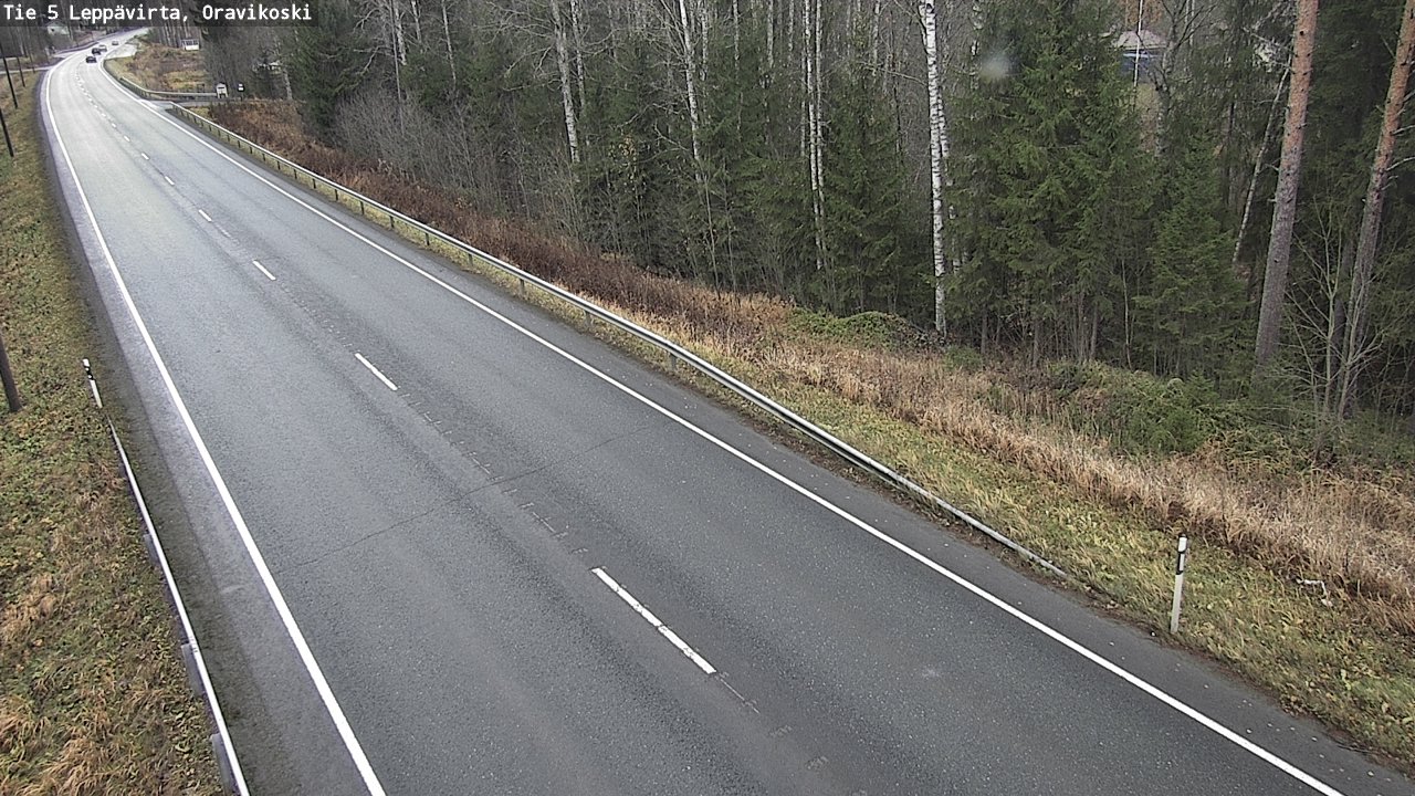 Weather Camera Image Väg 5 Leppävirta, Oravikoski, Leppävirta, Pohjois-Savo