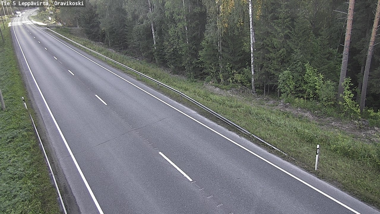 Weather Camera Image Road 5 Leppävirta, Oravikoski, Leppävirta, Pohjois-Savo