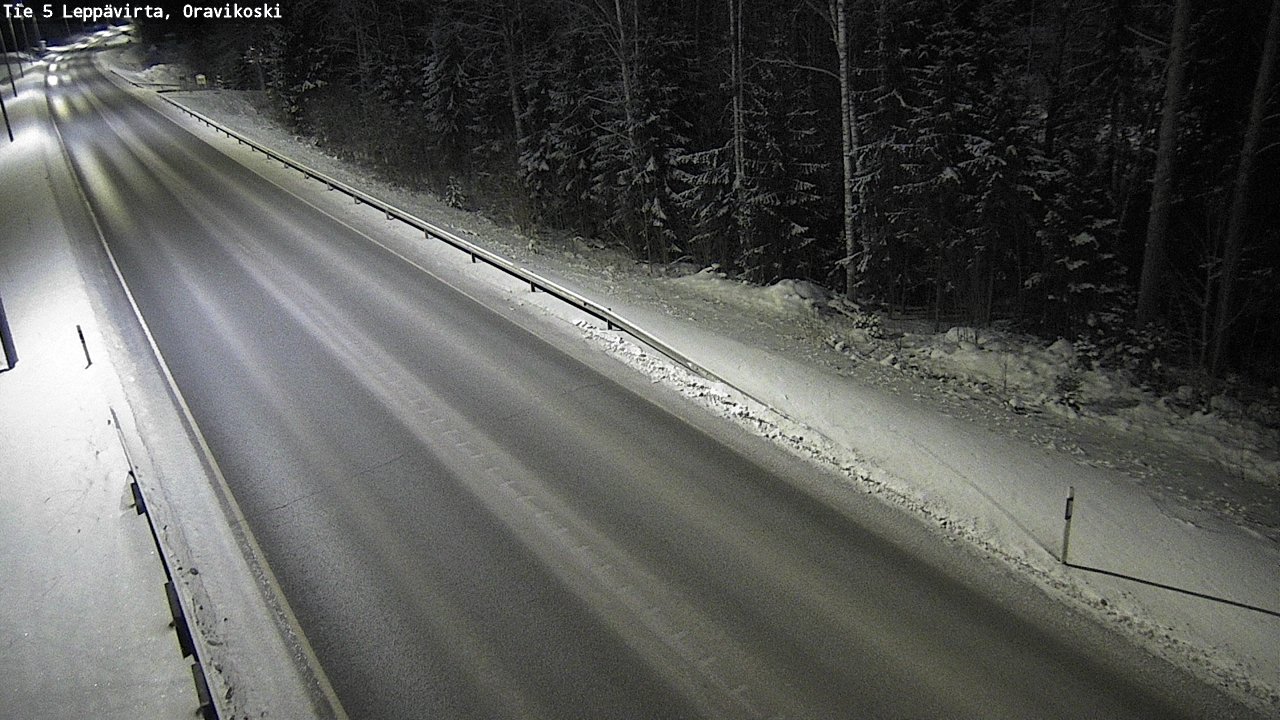 Weather Camera Image Road 5 Leppävirta, Oravikoski, Leppävirta, Pohjois-Savo