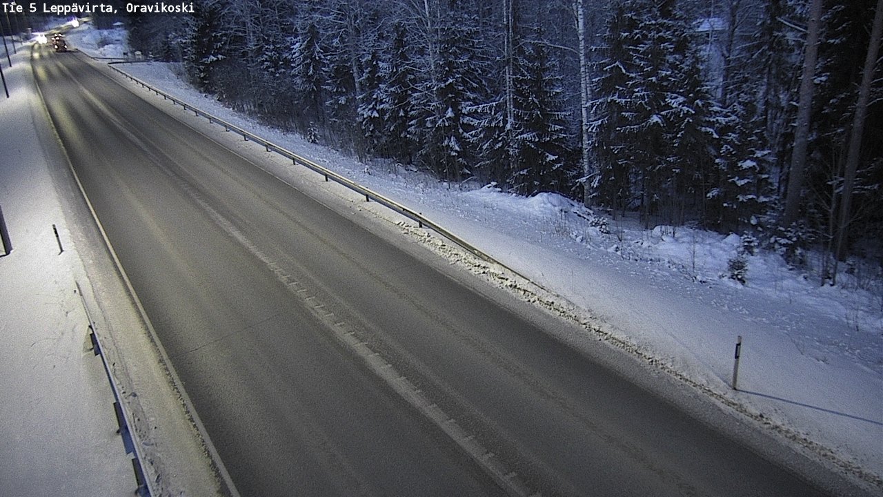Weather Camera Image Väg 5 Leppävirta, Oravikoski, Leppävirta, Pohjois-Savo