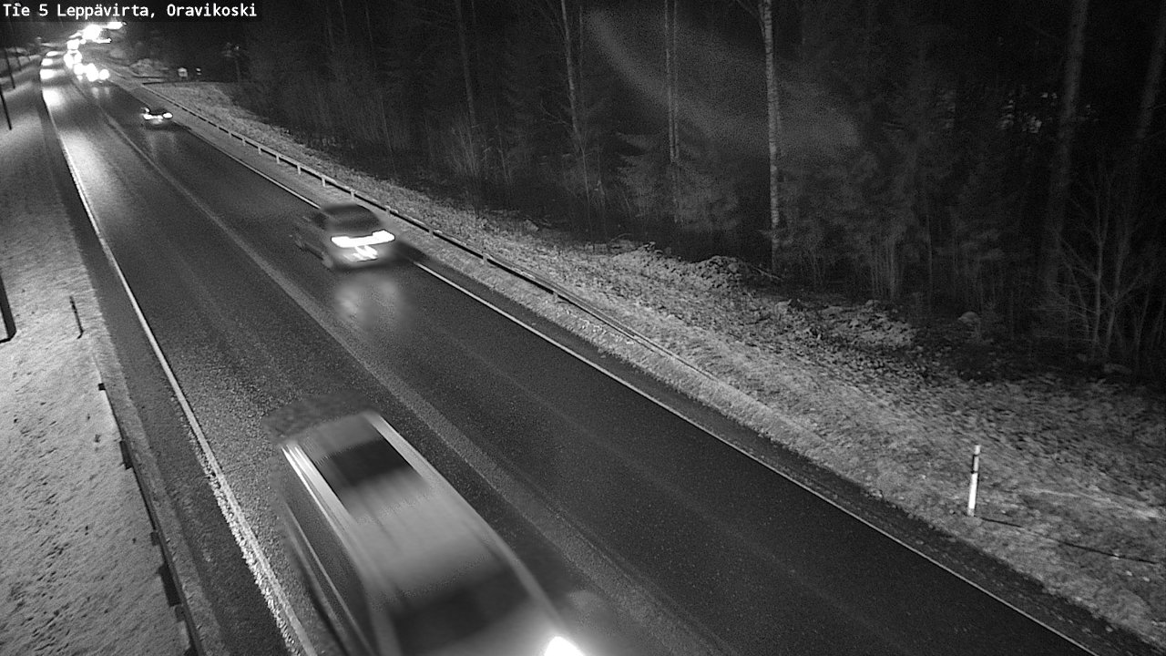 Weather Camera Image Road 5 Leppävirta, Oravikoski, Leppävirta, Pohjois-Savo