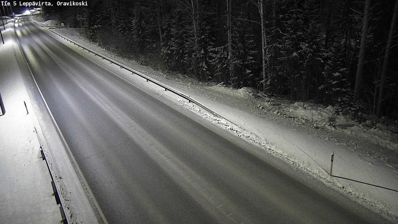 Weather Camera Image Road 5 Leppävirta, Oravikoski, Leppävirta, Pohjois-Savo