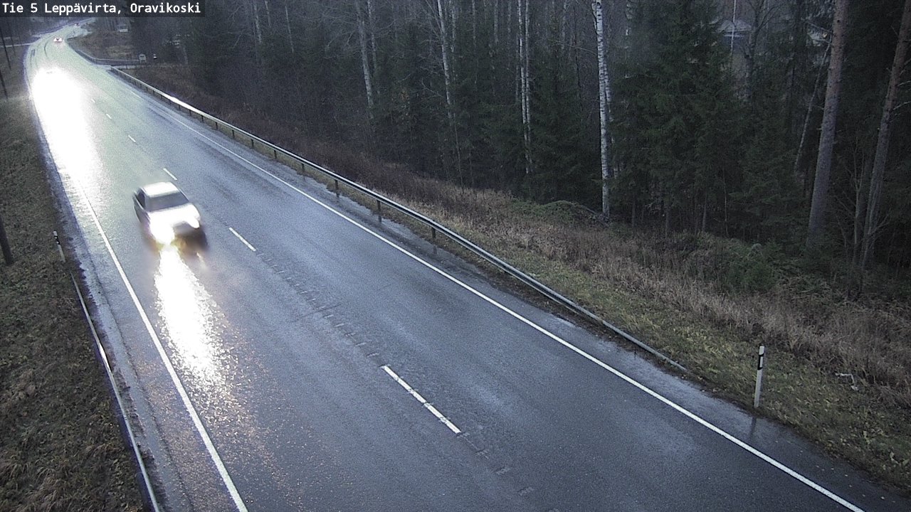 Weather Camera Image Väg 5 Leppävirta, Oravikoski, Leppävirta, Pohjois-Savo