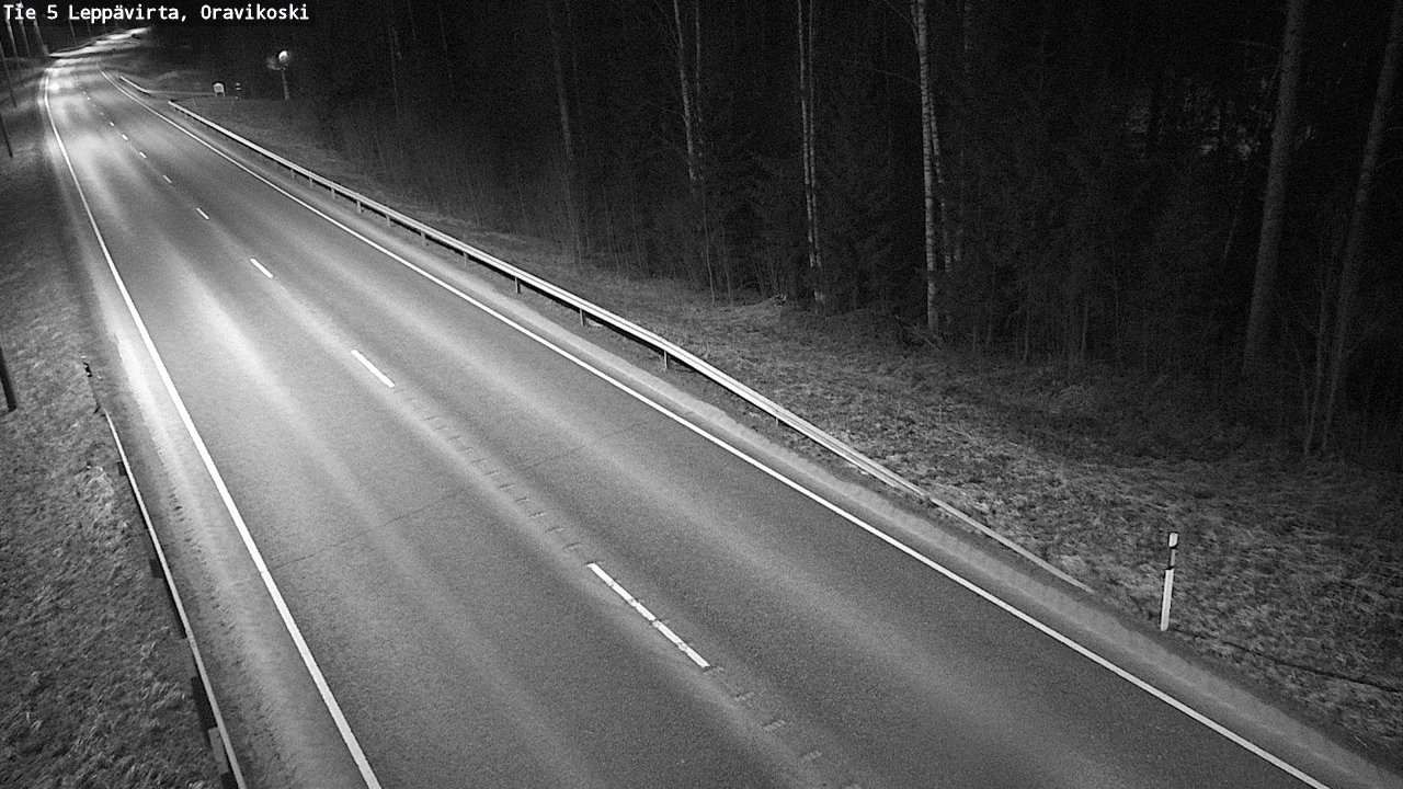 Weather Camera Image Road 5 Leppävirta, Oravikoski, Leppävirta, Pohjois-Savo