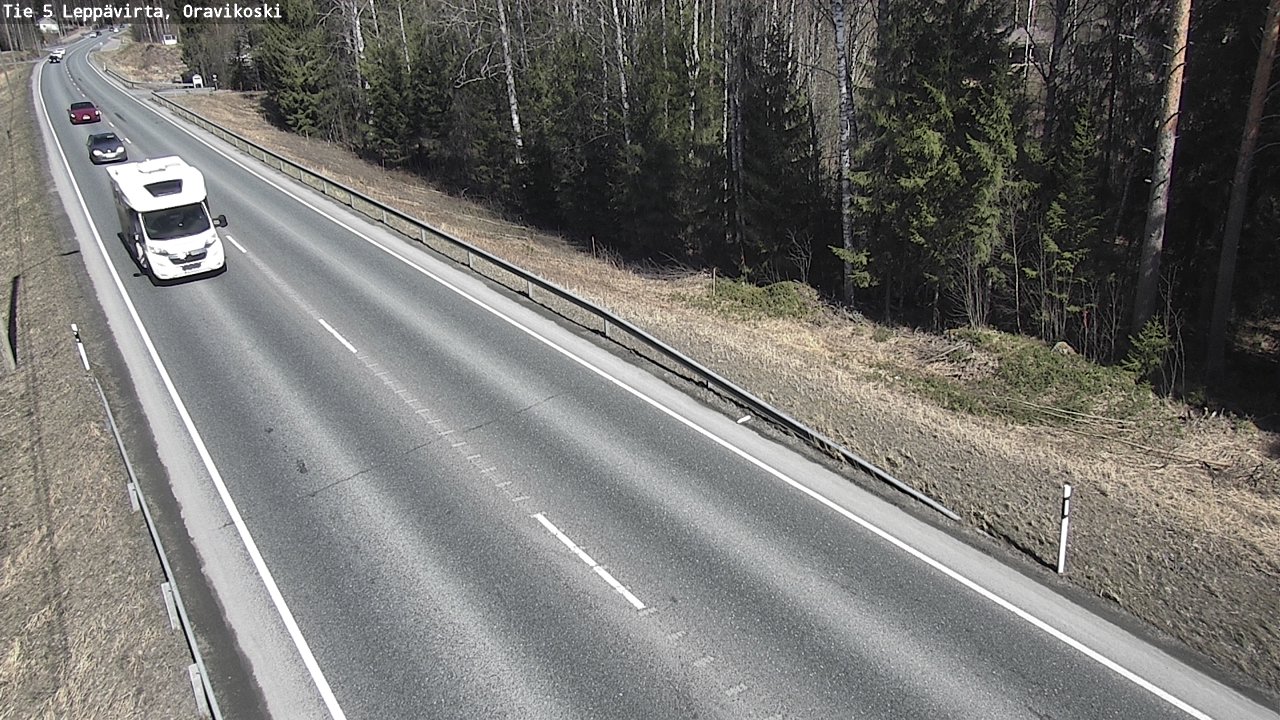 Kelikamerat Kuva Tie 5 Leppävirta, Oravikoski, Leppävirta, Pohjois-Savo