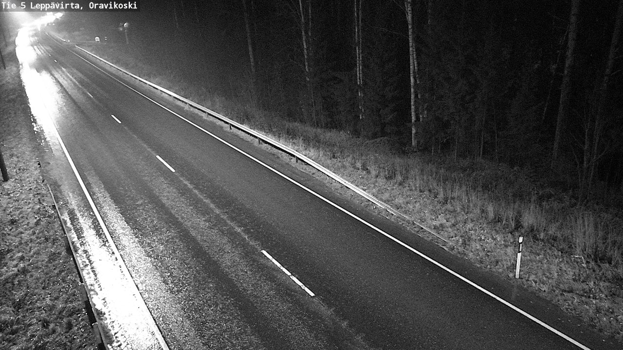 Weather Camera Image Road 5 Leppävirta, Oravikoski, Leppävirta, Pohjois-Savo