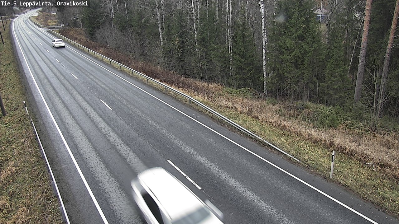 Weather Camera Image Väg 5 Leppävirta, Oravikoski, Leppävirta, Pohjois-Savo