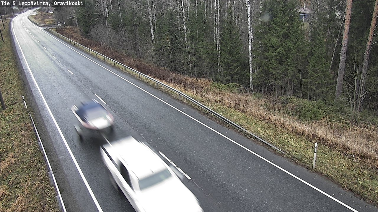 Weather Camera Image Väg 5 Leppävirta, Oravikoski, Leppävirta, Pohjois-Savo