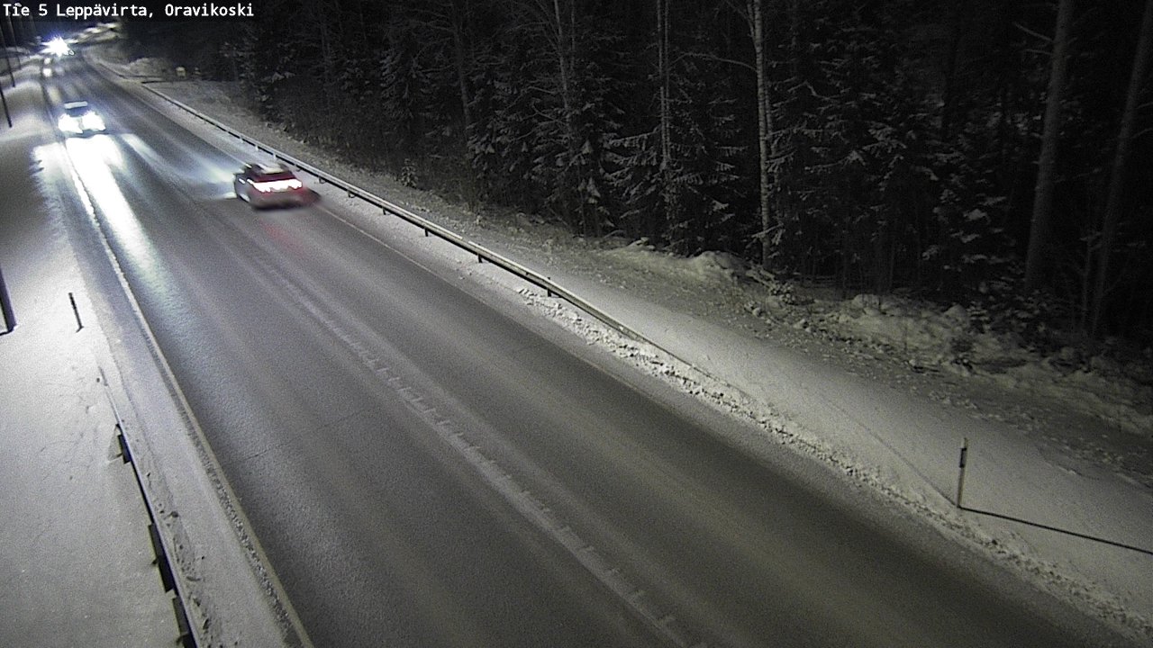 Weather Camera Image Väg 5 Leppävirta, Oravikoski, Leppävirta, Pohjois-Savo