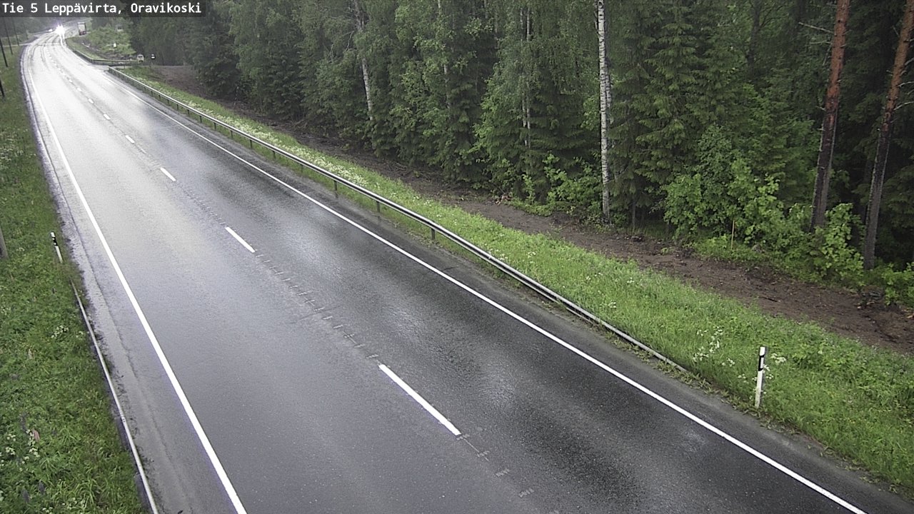 Weather Camera Image Road 5 Leppävirta, Oravikoski, Leppävirta, Pohjois-Savo